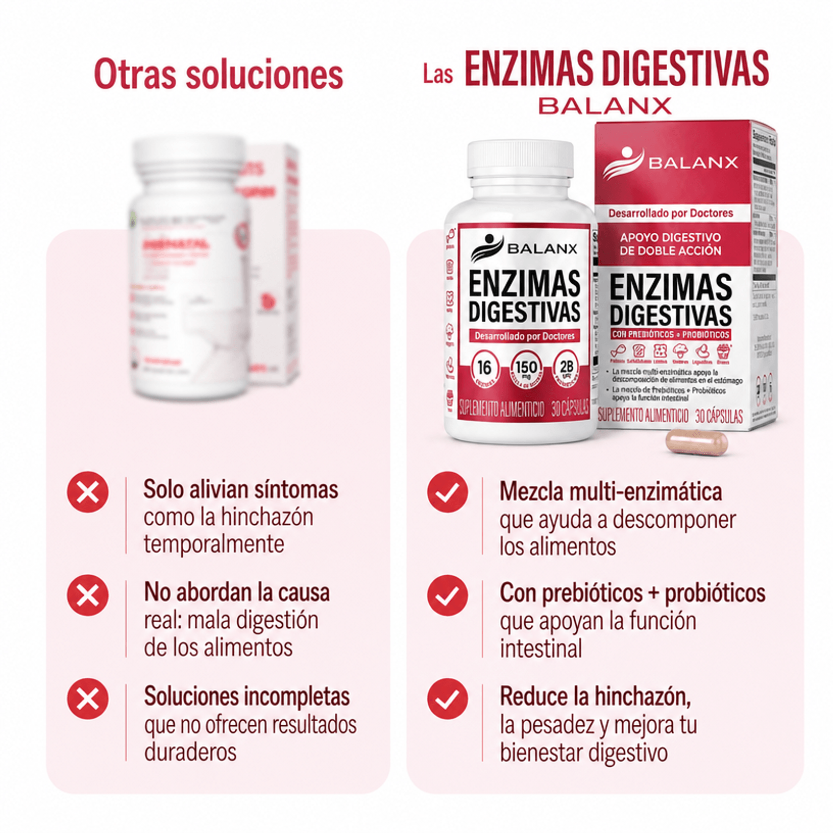 Enzimas Digestivas / Ayuda a Tu Cuerpo a Descomponer Mejor la Comida y Evita la Hinchazón