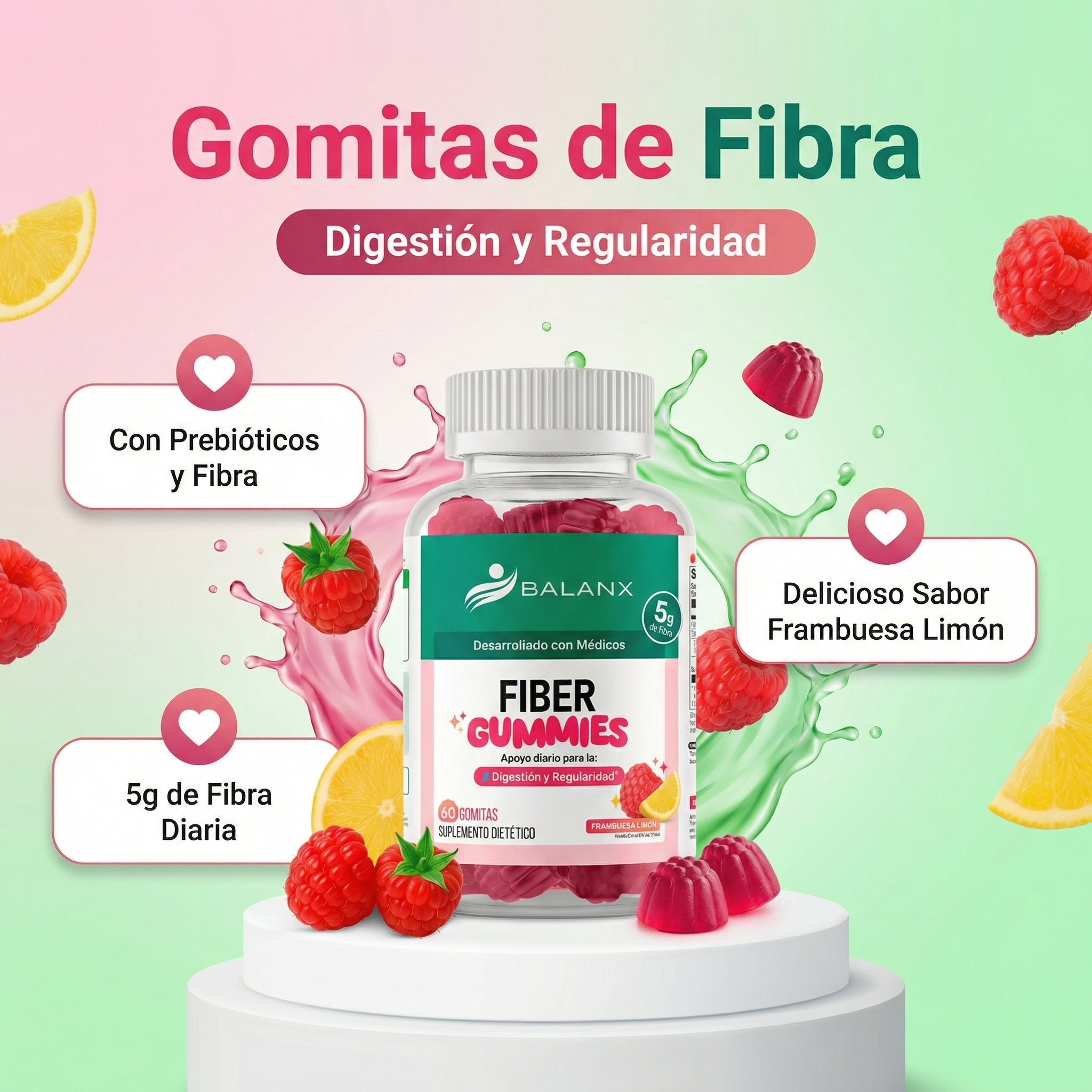 Gomitas de Fibra | Desinflama y suelta todo lo atascado