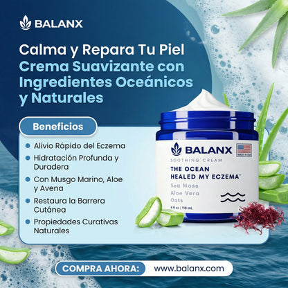 Crema Calmante para Eczema | Alivio sin Ardor, Desde el Primer Día