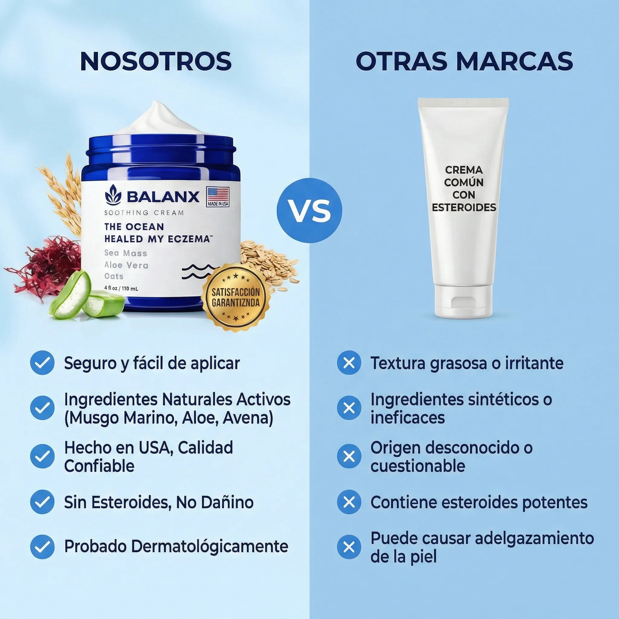 Crema Calmante para Eczema | Alivio sin Ardor, Desde el Primer Día