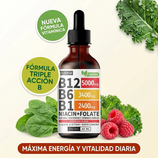 B12 Líquida | Recupera tu energía y apoya tu sistema nervioso desde la raíz