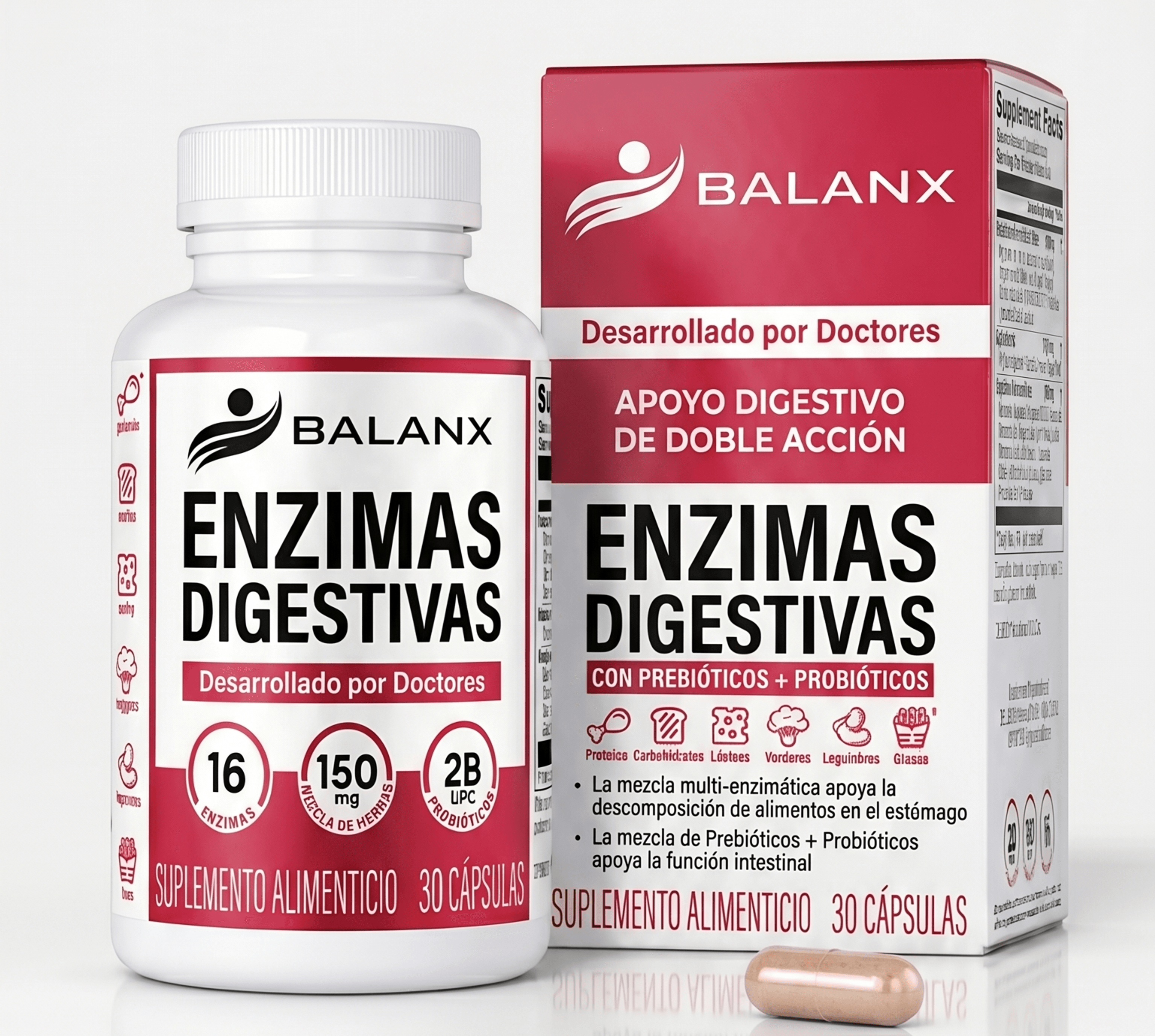 Enzimas Digestivas / Ayuda a Tu Cuerpo a Descomponer Mejor la Comida y Evita la Hinchazón