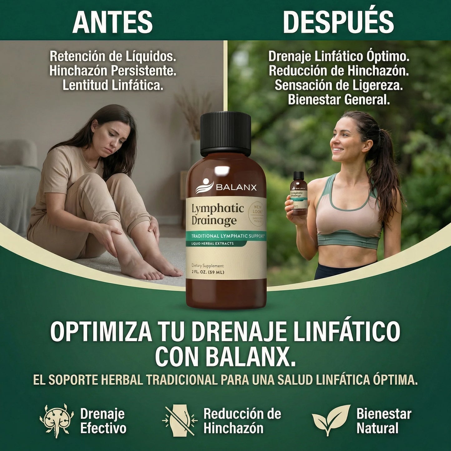Libera la hinchazón y dile adiós a la pesadez constante - Lymphatic Drainage